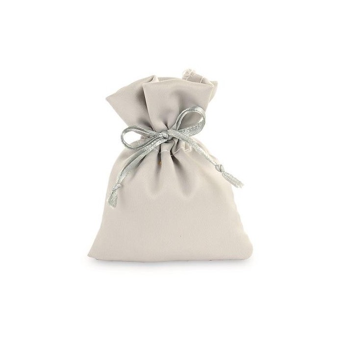 SACCHETTO RASO ARGENTO 8X10 CM